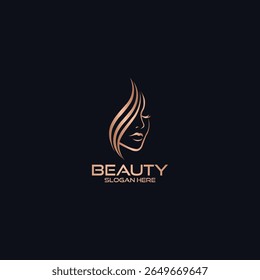  Logotipo de beleza Projeto logotipo vetor para salão de beleza, salão de cabelo, beleza cosmética design logotipo mulher para salão, reforma, cabeleireiro, cabeleireiro, corte de cabelo.