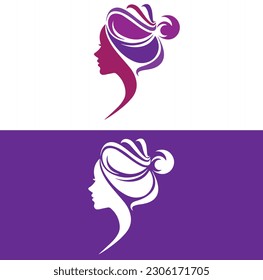 Beauty logo with in vector file. Beauty icon design. Beauty initial alphabet logo design. Purple pink logo design. Beauty in vector file.