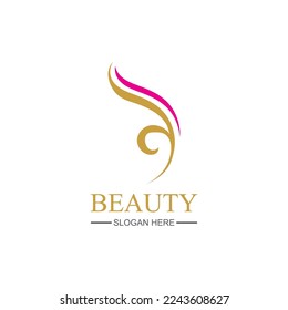 beauty logo vector illustration design template - vector