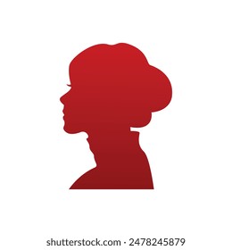 Beauty logo with woman hair tie style design template, flower, logo, woman, Premium Vector