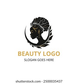 beauty logo for woman and saloon vector file