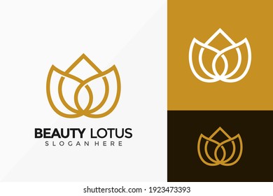 Beauty Lotus Flower Creative Logo Design. Modern Idea logos designs Vector illustration template