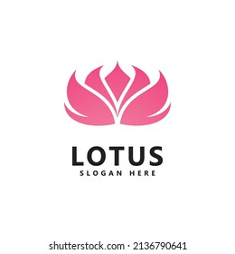 Beauty lotus flower logo   spa logo vector  yoga and therapy symbol