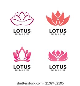 Beauty Lotus Flower Logo Spa Logo Stock Vector (Royalty Free ...