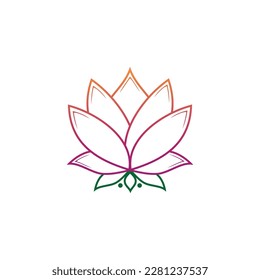 Beauty lotus flower symbol, can be used beauty product, nature massage symbol icon design