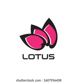 Beauty LOTUS flower vector design logo Template icon