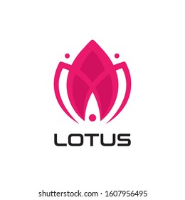 Beauty LOTUS flower vector design logo Template icon