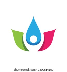 beauty lotus flower vector icon design template