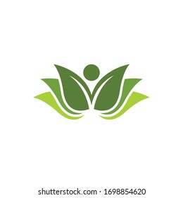 beauty lotus flower vector icon design template