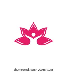 beauty lotus flower vector icon design template