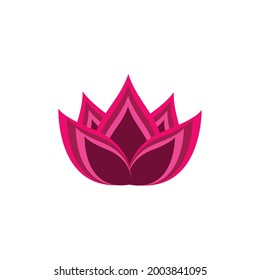beauty lotus flower vector icon design template
