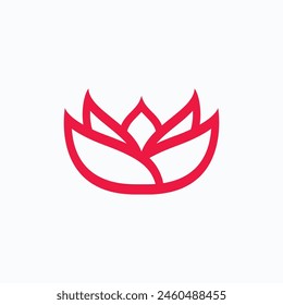Beauty Lotus flowers logo Template icon