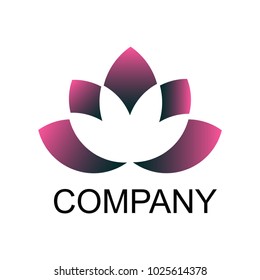 Beauty Lotus flowers Vector design logo