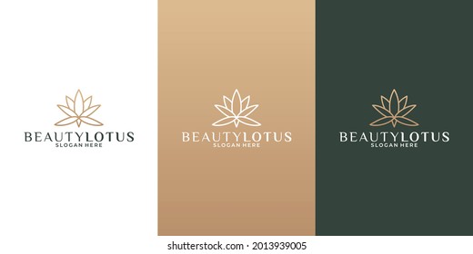 beauty lotus idea logo design for your business saloon, spa, resort, cosmetic,
