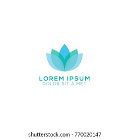 Beauty Lotus Logo Design Vector