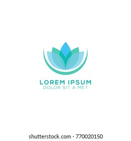 Beauty Lotus Logo Design Vector