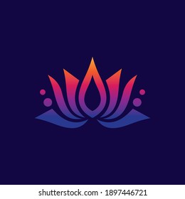Beauty lotus logo images illustration design