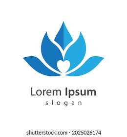 Beauty lotus logo images illustration design