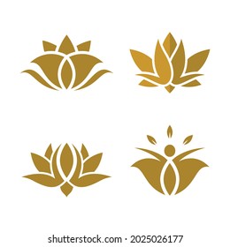 Beauty lotus logo images illustration design
