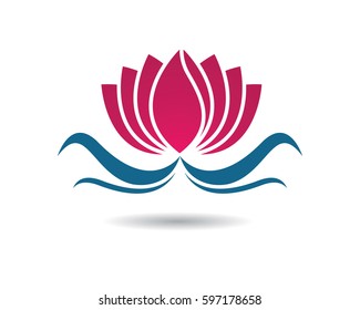 Beauty Lotus Logo Template