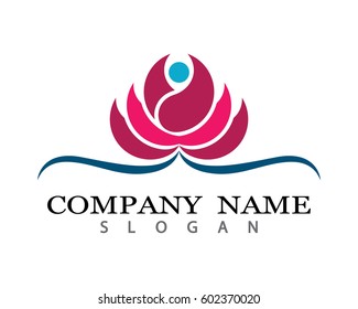 Beauty Lotus Logo Template