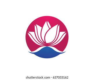Beauty Lotus Logo Template
