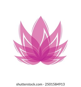 Beauty Lotus Logo Template illustration design