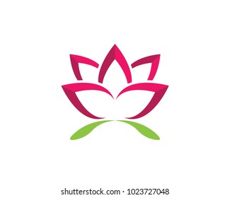 Beauty Lotus Vector flowers design logo Template icon