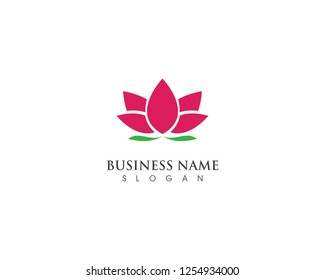 Beauty lotus vector flowers design template 