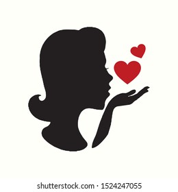 Beauty with love simple design logo