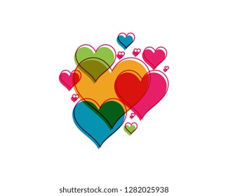 Beauty Love Vector icon illustration design Template