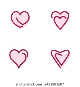 Beauty Love Vector icon illustration design Template