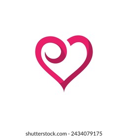 Modèle de création d'illustration Vectorielle d'amour de beauté