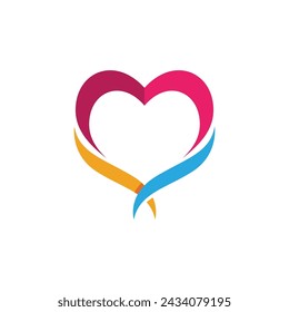 Modèle de création d'illustration Vectorielle d'amour de beauté