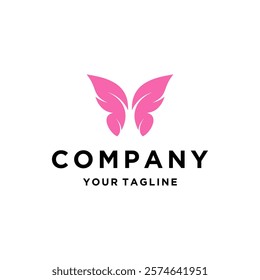 Beauty luxury Butterfly logo design