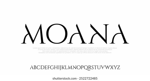 Beauty Luxury Elegant font alphabet logo. Typography beautiful fashion  classic letters serif fonts decorative wedding vintage logos. Uppercase,           vector illustration