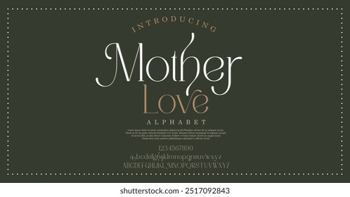 Beauty Luxury logotipo de fonte alfabeto. Tipografia bela moda elegante clássico letras serif itálico fontes decorativas casamento vintage retro logos. ilustração vetorial