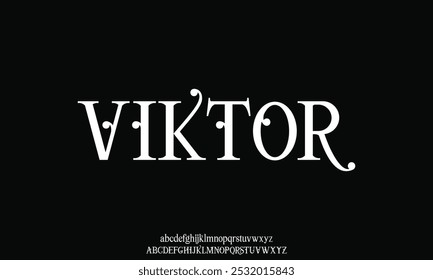 Beauty Luxury logotipo de fonte alfabeto. Tipografia bela moda elegante clássico letras serif itálico fontes decorativas casamento vintage retro logos. ilustração vetorial