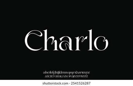 Beauty Luxury logotipo de fonte alfabeto. Tipografia bela moda elegante clássico letras serif itálico fontes decorativas casamento vintage retro logos. ilustração vetorial