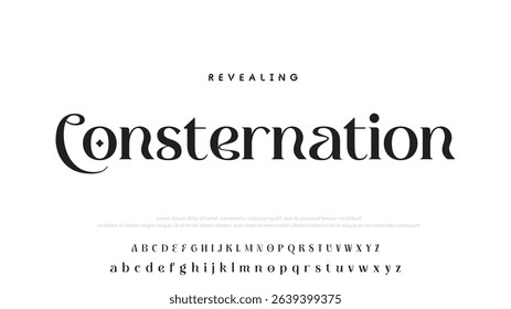 Beauty Luxury font alphabet logo. Typography beautiful fashion elegant classic letters serif italic fonts decorative wedding vintage blossom logos. vector illustration