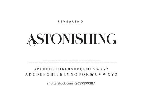 Beauty Luxury font alphabet logo. Typography beautiful fashion elegant classic letters serif italic fonts decorative wedding vintage blossom logos. vector illustration