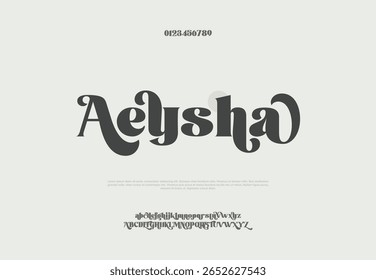 Beauty Luxury logotipo de fonte alfabeto. Tipografia bela moda elegante clássico letras serif itálico fontes decorativas casamento vintage flor logotipos.