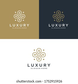 Beauty and luxury logo illustration. Beauty, fashion, salon, spa, Premium Vector
