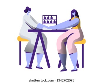Beauty Luxury Salon. Color Fashion Elegance Polish Clean Purity Fingernail Woman Girl. Attractive Finger Cosmetics Make Hand Glamour Beautiful Style. Flat Cartoon Vector Illustration