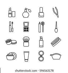 Beauty and make up icons.
