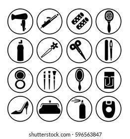 Beauty and make up icons.