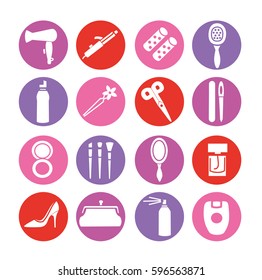 Beauty and make up icons.