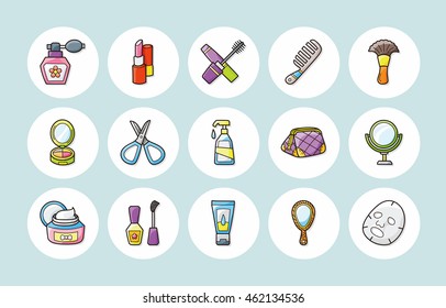 Beauty and make up icons set,eps10