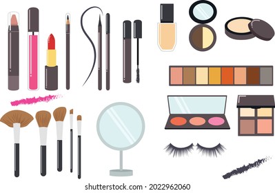 Beauty Make Up Vector Illustration 