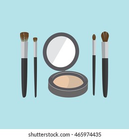 Beauty and makeup icon set